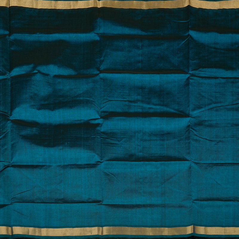 Hayagrivas Handloom Pure Silk Cotton Saree in Spellbinding Dark Cobalt Blue KBE61D1-10