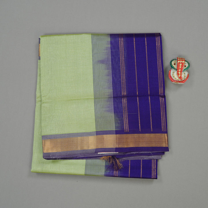 Hayagrivas Handloom Pure Silk Cotton Saree in Dreamy Pastel Green KBE61D1-11