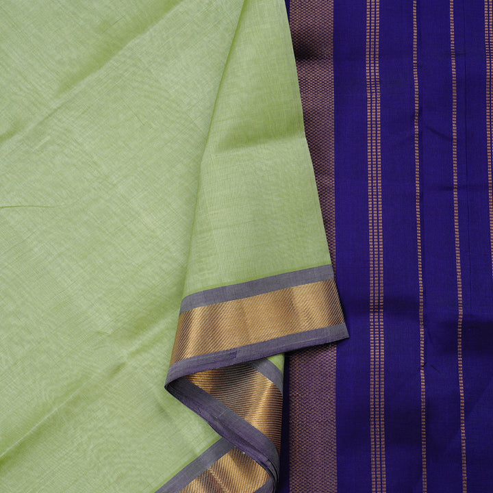 Hayagrivas Handloom Pure Silk Cotton Saree in Dreamy Pastel Green KBE61D1-11
