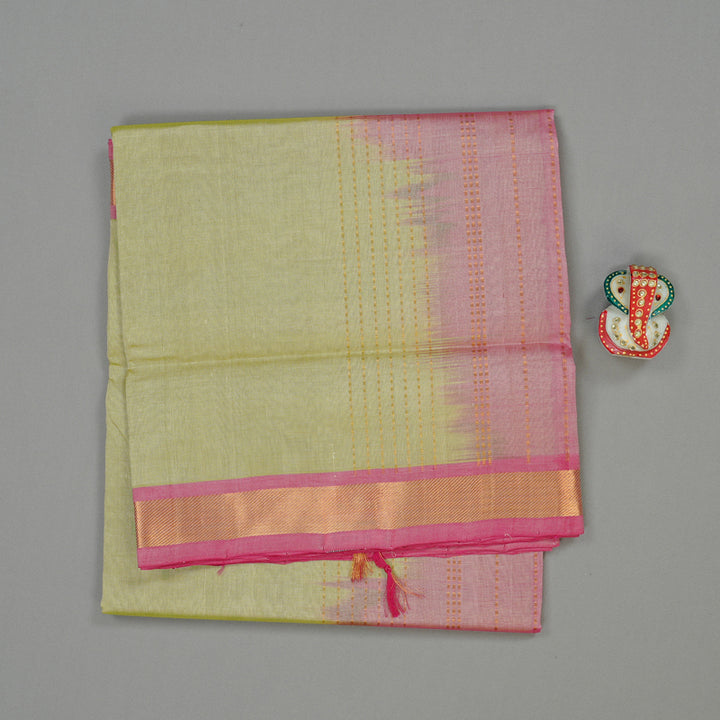 Hayagrivas Handloom Pure Silk Cotton Saree in Serene Light Elaichi Green KBE61D1-7