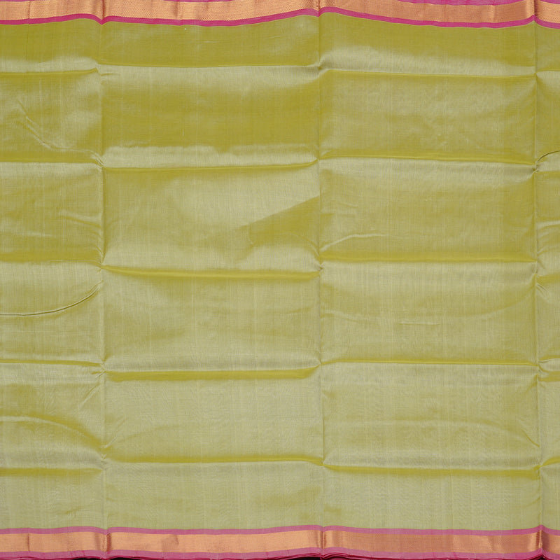 Hayagrivas Handloom Pure Silk Cotton Saree in Serene Light Elaichi Green KBE61D1-7