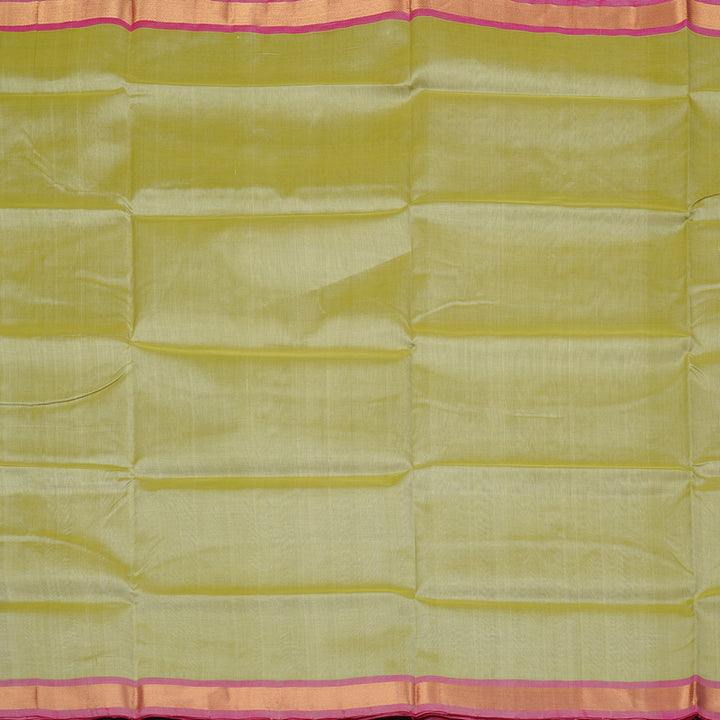 Hayagrivas Handloom Pure Silk Cotton Saree in Serene Light Elaichi Green KBE61D1-7