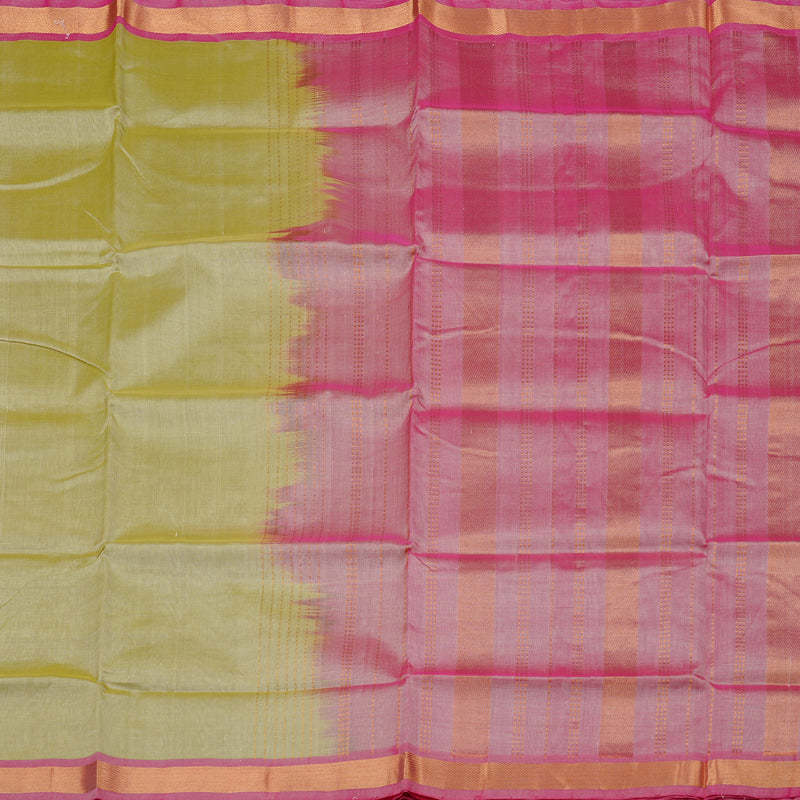 Hayagrivas Handloom Pure Silk Cotton Saree in Serene Light Elaichi Green KBE61D1-7