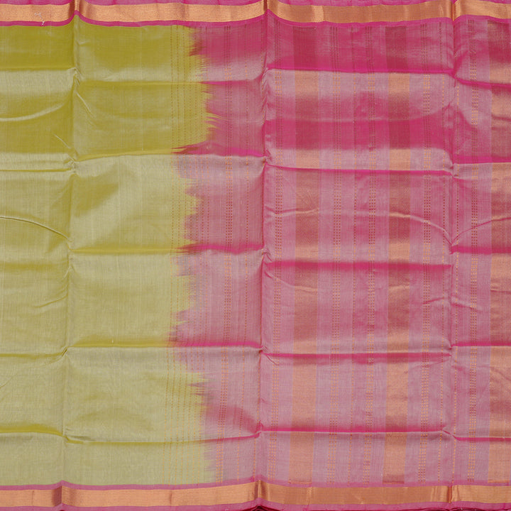 Hayagrivas Handloom Pure Silk Cotton Saree in Serene Light Elaichi Green KBE61D1-7