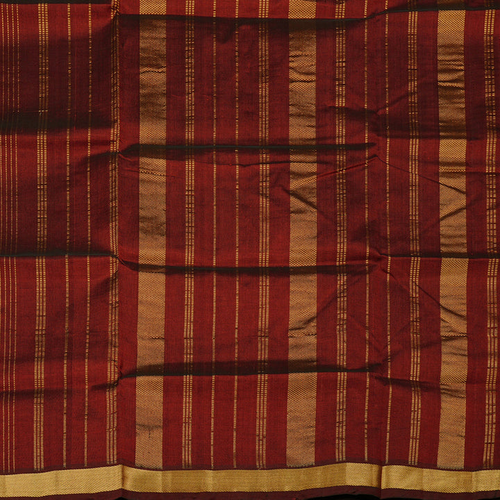Hayagrivas Handloom Pure Silk Cotton Saree in Dramatic Wine Maroon KBE61D1-8