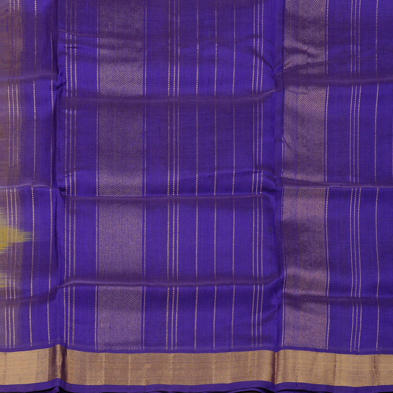 Hayagrivas Handloom Pure Silk Cotton Saree in Dazzling Lemon Yellow KBE61D2-3