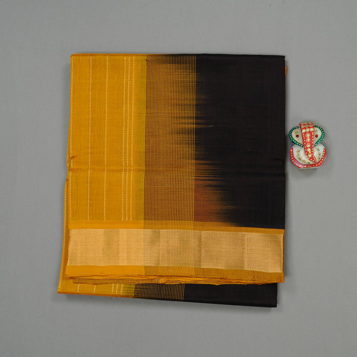 Hayagrivas Handloom Silk Cotton Saree in Classic Black KBE61D2-4