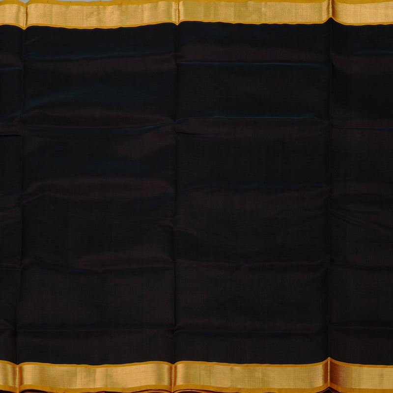 Hayagrivas Handloom Silk Cotton Saree in Classic Black KBE61D2-4