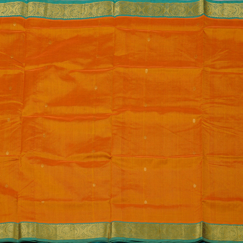 Hayagrivas Handloom Silk Cotton Saree in Luscious Mango Yellow KBE61D3-2