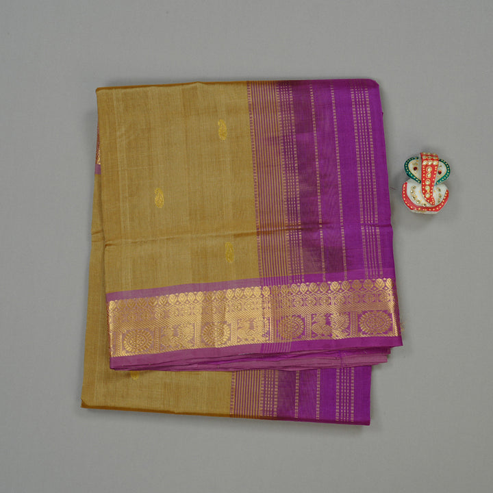 Hayagrivas Handloom Pure Silk Cotton Saree in Understated Sandal Beige KBE61D3-24
