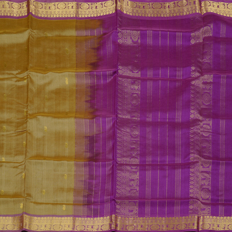 Hayagrivas Handloom Pure Silk Cotton Saree in Understated Sandal Beige KBE61D3-24