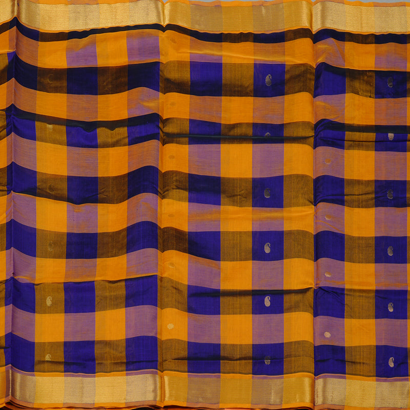 Hayagrivas Handloom Pure Silk Cotton Saree in Radiant Multicolour Checks KBE61D4-12