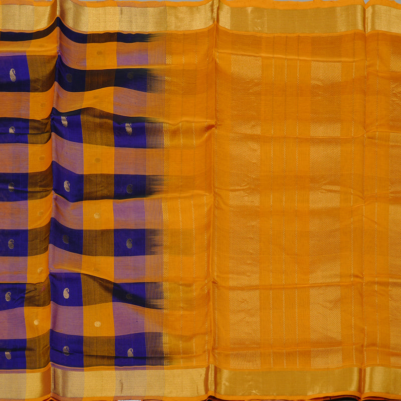 Hayagrivas Handloom Pure Silk Cotton Saree in Radiant Multicolour Checks KBE61D4-12