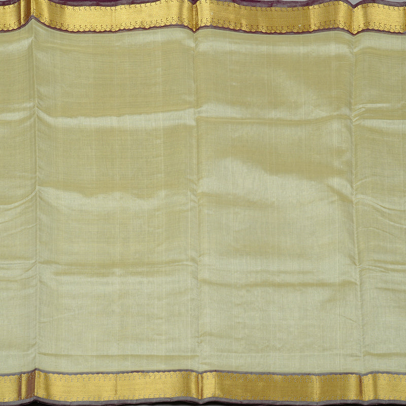 Hayagrivas Handloom Silk Cotton Saree in Sophisticated Beige KBE61D7-4