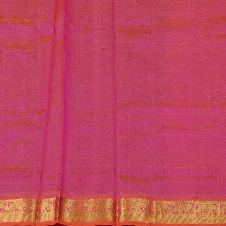 Hayagrivas Handloom Silk Cotton Saree in Royal Dark Purple KBE61D8-1