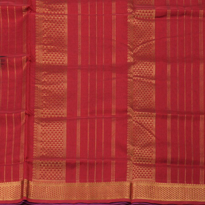 Hayagrivas Handloom Pure Silk Cotton Saree in Ms Blue with Red KBE629F2-5