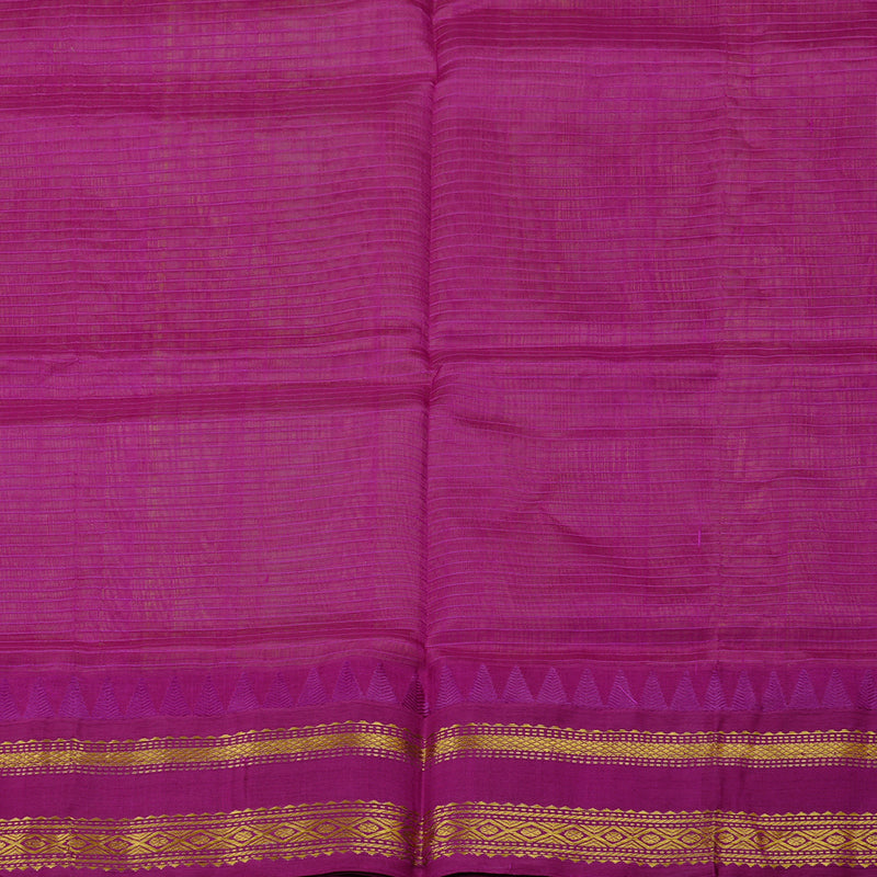 Hayagrivas Handloom Korvai Silk Cotton Saree in Radiant Lemon Yellow KBE62D11-4