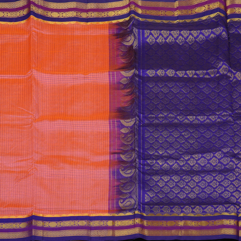Hayagrivas Handloom Korvai Silk Cotton Sarees in KBE62D11-5