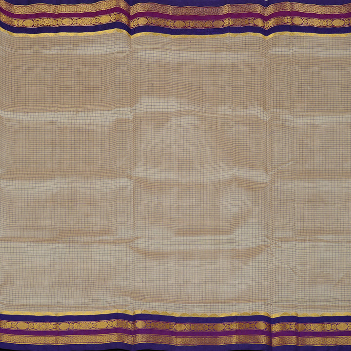 Hayagrivas Handloom Pure Silk Cotton Saree in Soft-hued Beige KBE62D11-6
