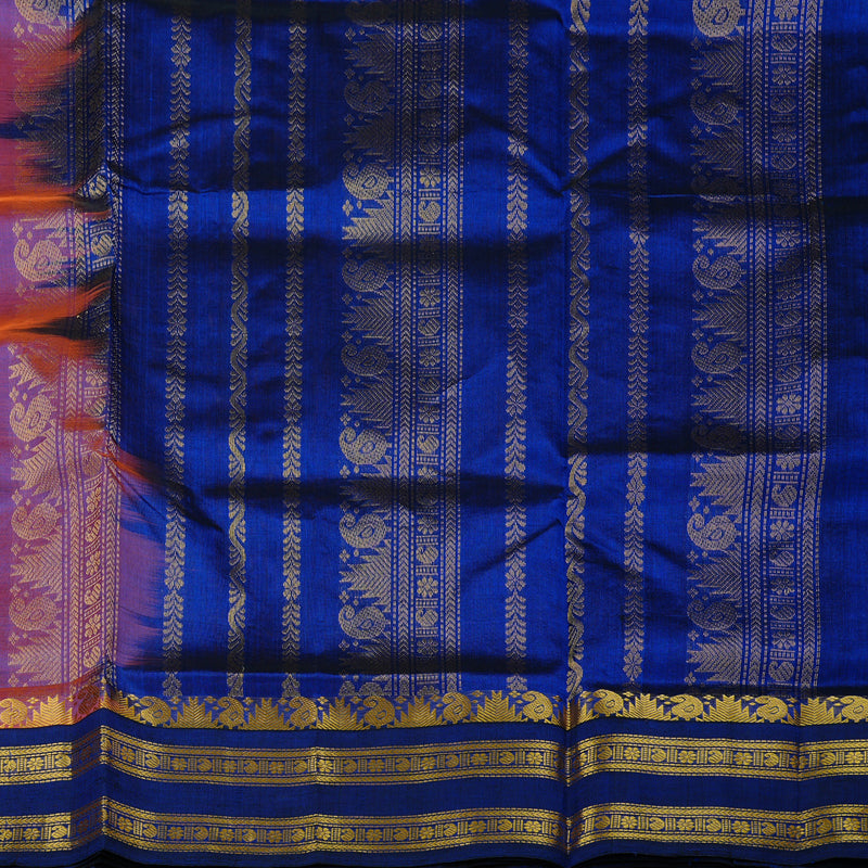 Hayagrivas Handloom Silk Cotton Saree in Sun-Kissed Mango Yellow KBE62D4-6