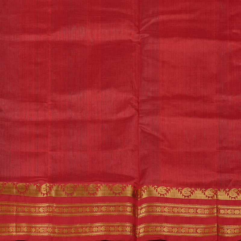 Hayagrivas Handloom Silk Cotton Sarees in Tranquil Sea Blue KBE62D4-7