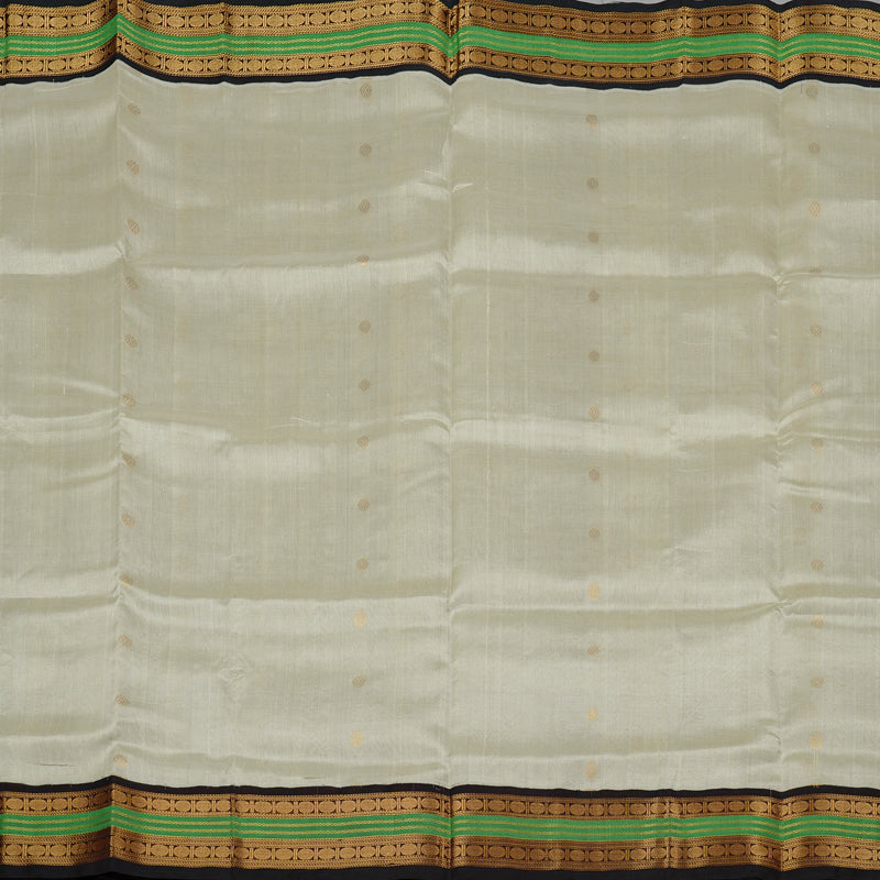 Hayagrivas Handloom Pure Silk Cotton Saree in Understated Beige KBE62D9-1