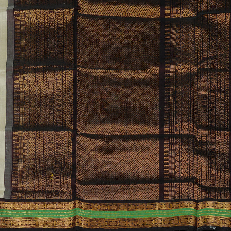 Hayagrivas Handloom Pure Silk Cotton Saree in Understated Beige KBE62D9-1
