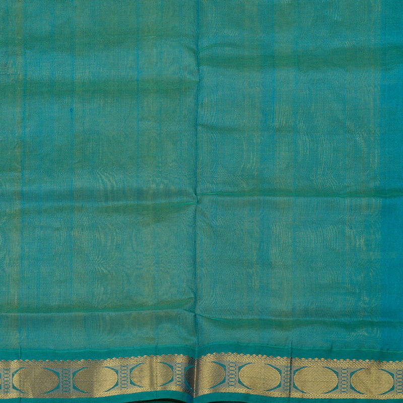 Hayagrivas Handloom Pure Silk Cotton Saree in Lemon Yellow with Rama Green KBE631F2-6