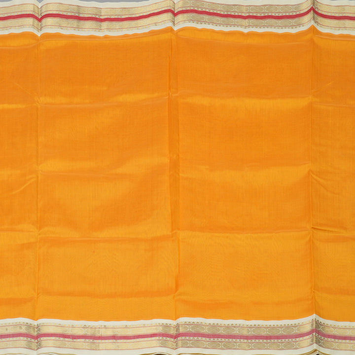 Hayagrivas Orange Pure Silk Cotton Saree KBE631F8-19