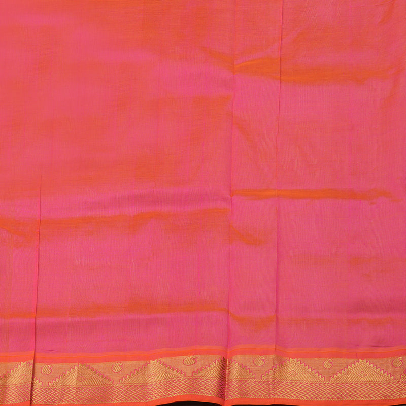 Hayagrivas Handloom Pure Silk Cotton Saree in Sandal with Orangish Pink KBE631F8-3