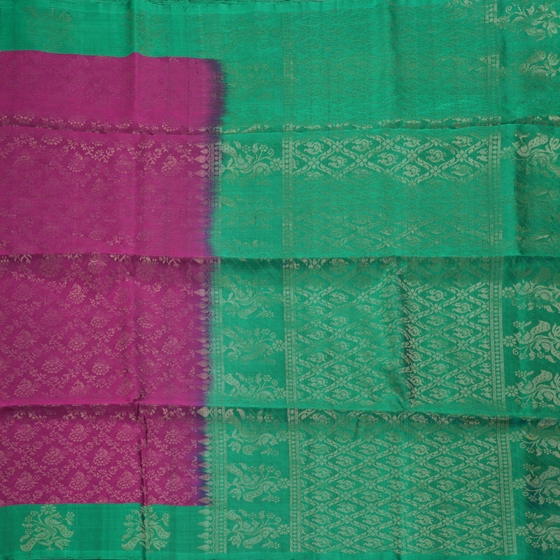 Hayagrivas Purple Handloom Soft Silk Saree KBE633F4-3
