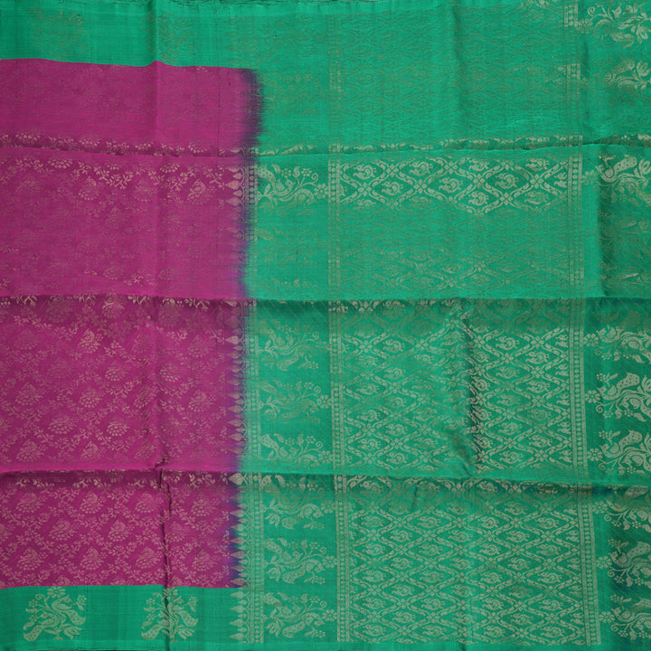 Hayagrivas Purple Handloom Soft Silk Saree KBE633F4-3