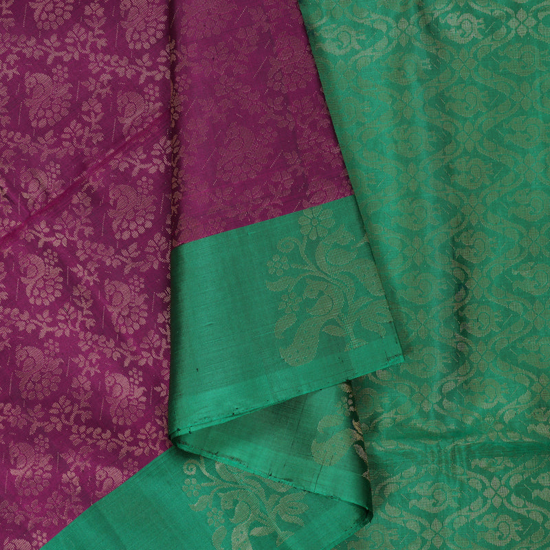 Hayagrivas Purple Handloom Soft Silk Saree KBE633F4-3