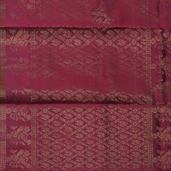 Hayagrivas Handloom Chocolate Brown Soft Silk Saree with Magenta Border KBE633F4-4