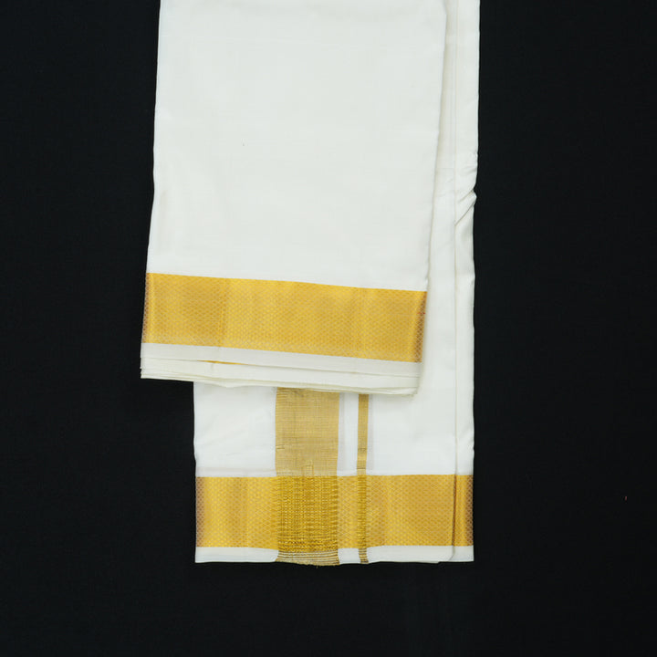 Hayagrivas Handloom 8*4 Silk Dhothi KBE635F6-3