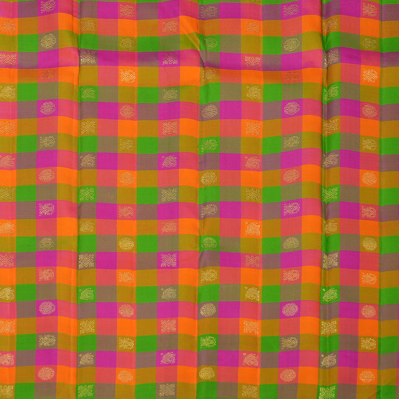 Hayagrivas Handloom Pure Kanjivaram Silk Saree in Graceful Peacock Blue KBE636G2-1