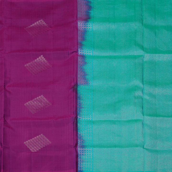 Hayagrivas Purple Handloom Soft Silk Saree KBE63D1-3
