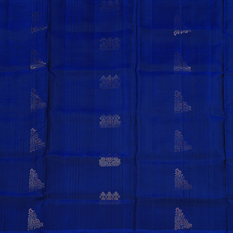 Hayagrivas Blue Handloom Soft Silk Saree KBE63D4-1