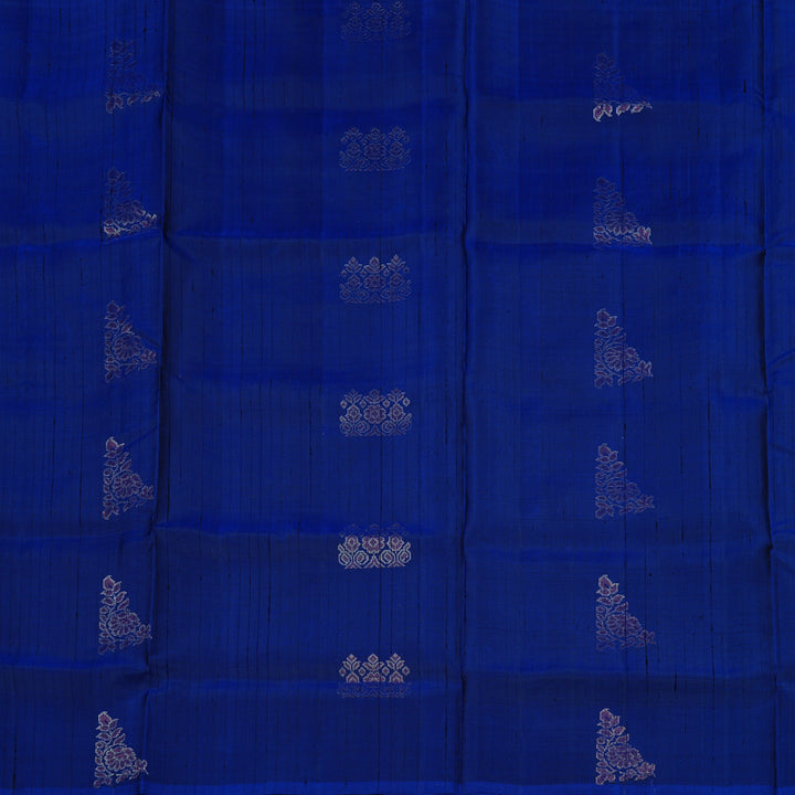 Hayagrivas Blue Handloom Soft Silk Saree KBE63D4-1