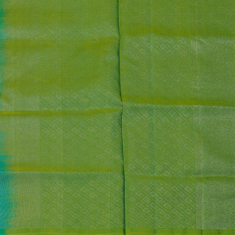 Hayagrivas Sea Blue Handloom Soft Silk Saree KBE63D4-2