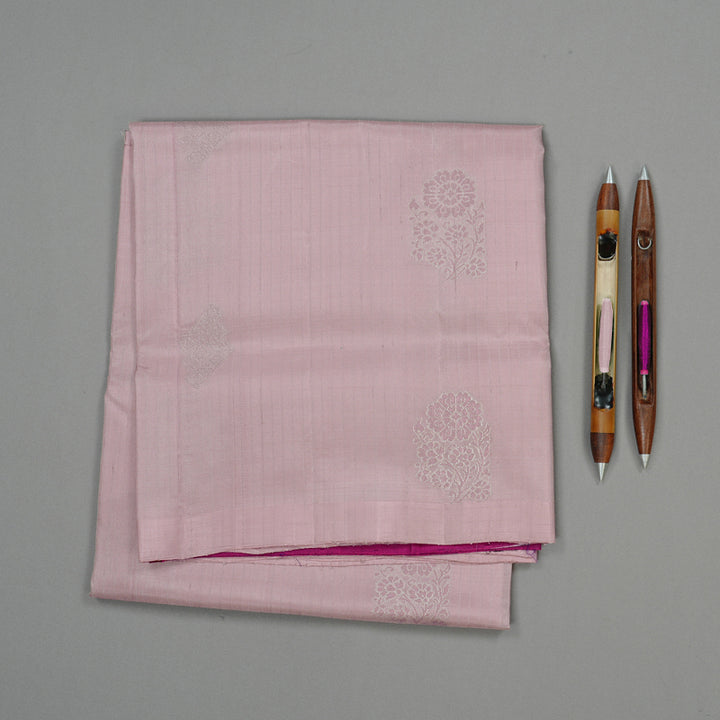 Hayagrivas Handloom Soft Silk Saree in Soothing Light baby Pink KBE63D4-5