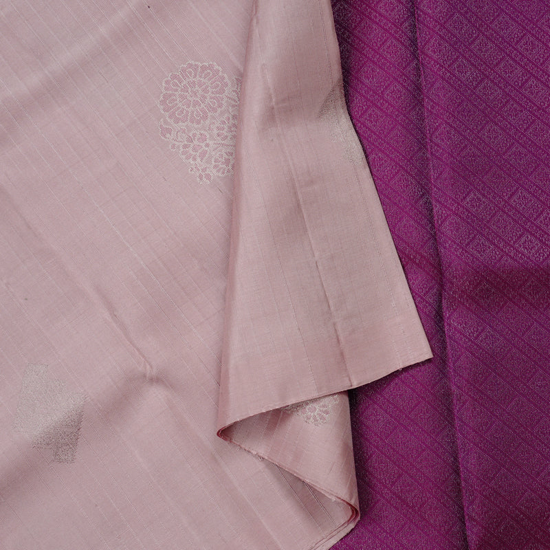Hayagrivas Handloom Soft Silk Saree in Soothing Light baby Pink KBE63D4-5