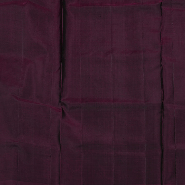 Hayagrivas Dark Plum Purple Handloom Soft Silk Saree KBE63D4-7