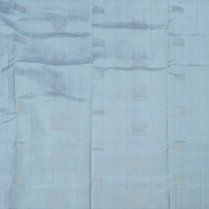Hayagrivas Handloom Soft Silk Saree in Vivacious Light Powder Blue KBE63D6-1