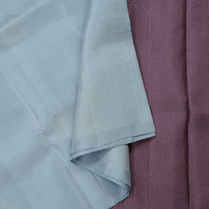 Hayagrivas Handloom Soft Silk Saree in Vivacious Light Powder Blue KBE63D6-1