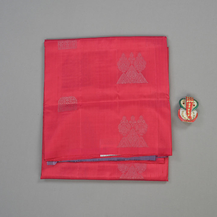 Hayagrivas Handloom Soft Silk Saree in Vibrant Pink KBE63D6-3