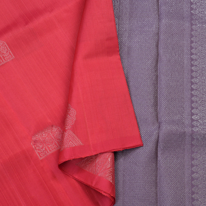 Hayagrivas Handloom Soft Silk Saree in Vibrant Pink KBE63D6-3