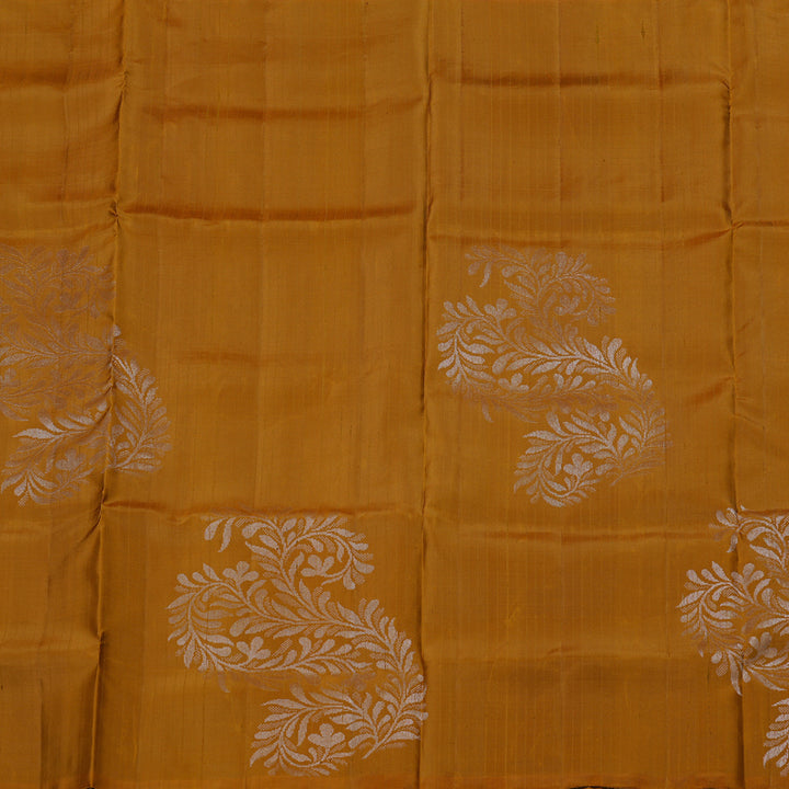 Hayagrivas Handloom Soft Silk Saree in Earthy Honey Mustard KBE63D7-2