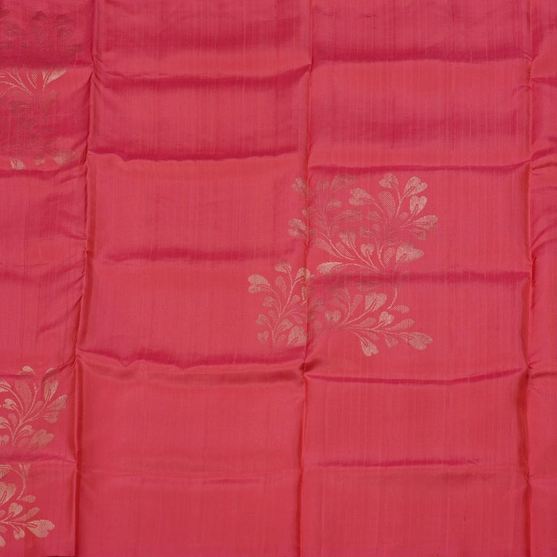 Hayagrivas Handloom Soft Silk Saree in Rich Dark Peach Pink KBE63D9-1