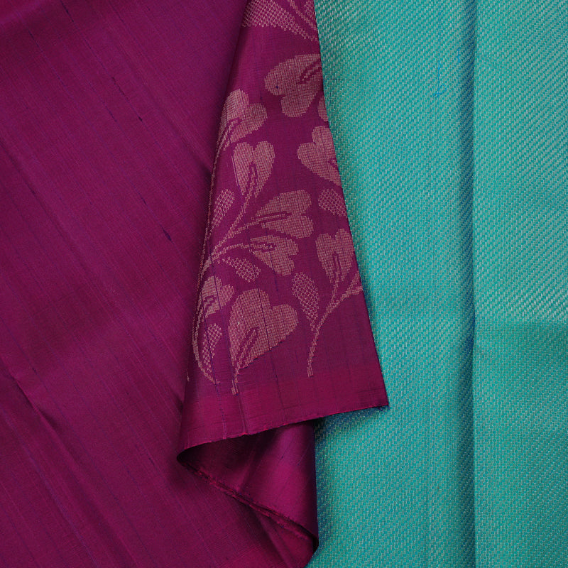 Hayagrivas Handloom Soft Silk Saree in Elegant Purple KBE63D9-3